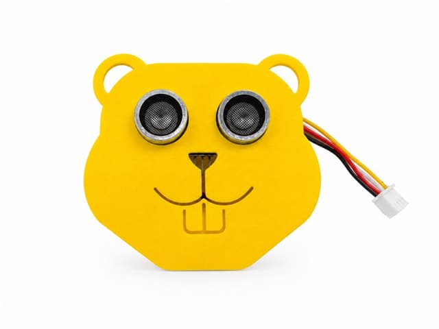 Beaver Face + HC-SR04 ultrasonic sensor